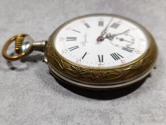 Obrovské 67mm kapesní hodinky Régulatéur, 192g - 12