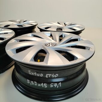 Disky na VW 5,5Jx15"H2 ET40 5x100 57,1 - 12