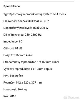 Kef IQ 3 reprosoustavy, reproduktory. - 12