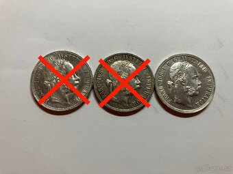 Rakúsko Uhorsko 1 zlatníky forint florint - strieborné mince - 12