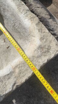 Pískovcová koryta, kamenné koryto, pískovcový žlab, 10 ks - 12