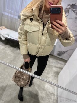 Luxusní, péřová crop bunda BLAUER - 12