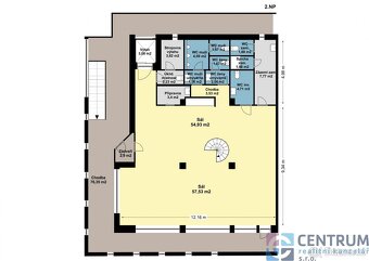 Pronájem komerčních prostor  264m2 - 12