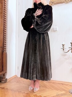Luxusní norkový vintage kožich - 12