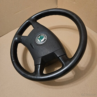 Škoda Fabia 1 gumový volant + airbag guma / kůže - 12