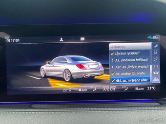 Mercedes-Benz Třídy S 3,0 400d 4Matic Long DPH, Radar - 12
