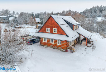 Výjimečná roubená novostavba s vybavením na okraji obce Dědo - 12