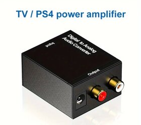 Digitálně analogový audio převodník z optiky > Rca - 12