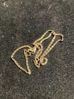 Řetízek plný+Přívěsek Žluté zlato 585/1000 14k - 12