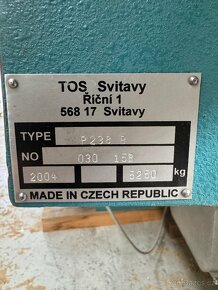 Čtyřstranná frézka Tos P23 profil - 12