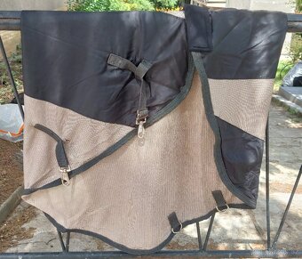 Deka proti hmyzu s krkem pro koně, vel. 145cm, Fouganza - 12