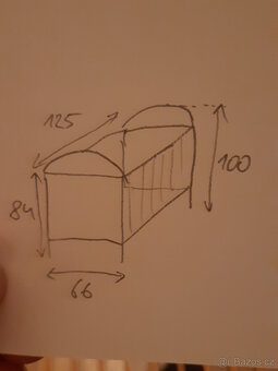 Dětská dřevená postýlka vč. matrace - 12