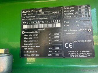 John Deere T670 Hill Master - 12