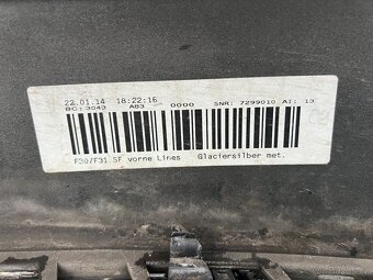 BMW F30/F31 přední nárazník nastrojený - 12