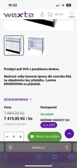 Vybavení krámu , vitríny a prodejní pult - 12