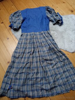 Lněné šaty dirndl Knopp vel.l - 12