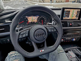 Kryt airbagu puzdro AUDI potiahnutý kožou a čiernym logom - 12