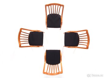 Jídelní židle TON Holešov, nové čalounění, 4 kusy. - 12