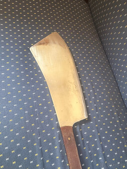 RETRO řeznický sekáč na půlení dobytka VELKÝ 72cm - 12