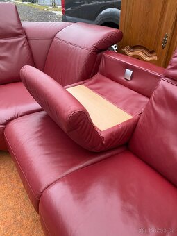 Luxusní sedací souprava kůže - 12