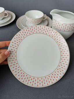 Krásná starožitná porcelánova sada Kaestner Saxonia 1929-37 - 12