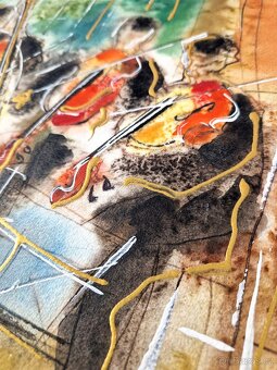 Michael Rosenwein - String Quartet in Sunroom (Akvarel) - 12