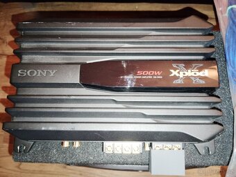 Subwoofer JVC, zesilovač SONY, kabeláž - 12