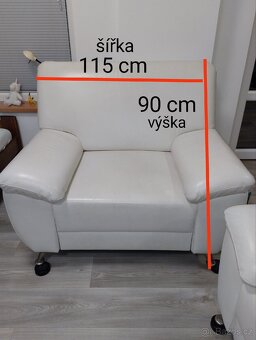 Retro kožená sedací souprava - 12