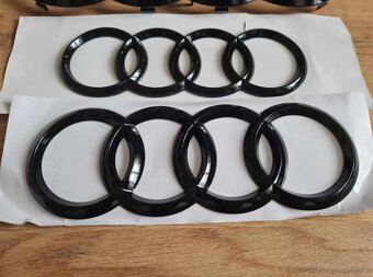 AUDI - Čierne lesklé znaky - 12