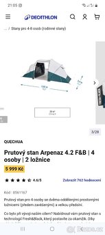 Prutový stan Arpenaz 4.2 F&B - 12