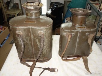 Plechové vědro vojenské ?, konvice na mléko na záda č.2 - 12