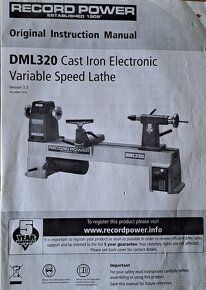 Soustruh na dřevo Record Power DML 320 - 12