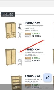 Masivní smrkové skříně, komoda, Montero Pedro - 12