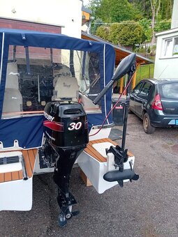 Kajutovy člun 430+Mercury big foot 30efi4T+přívěs - 12