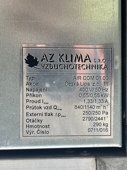 Vzduchotechnika AZ Klima  - komplet, funkční - 12