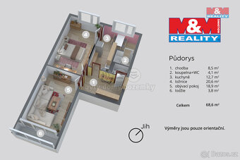 Prodej bytu 2+1, 64 m², Děčín, ul. Kladenská - 12