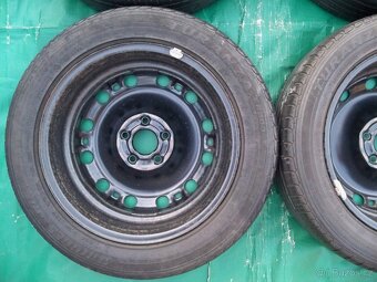 4x Disky Škoda Fabia II 5x100 R15 + Letní Pneu: Cena za sadu - 12