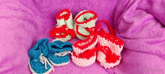 Krásné nové dětské botičky domácí výroby nepoužité - 12