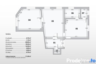 Prodej bytu 2+1, 71 m2, Třebízského Znojmo, ev.č. 100079 - 12