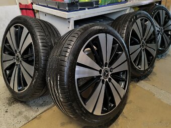 ALU kola Mercedes B 5x112 r18 Originál, pneu 5mm+TPMS - 12