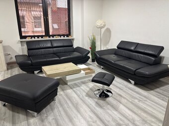 Luxusní sedací souprava  kůže 3+2+1 - 12