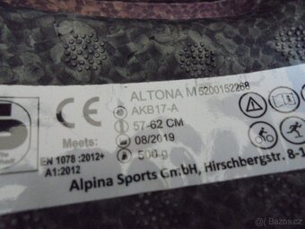 extra lehká cyklopřilba Alpina Altona  +hledí, světlo vel. L - 12