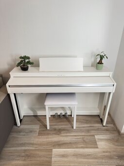 Kawai CN201 Premium Satin White + židle - 12