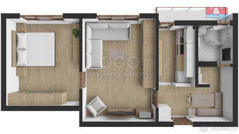Prodej bytu 2+1, 47 m², Strunkovice nad Blanicí - 12