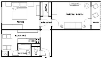 REZERVACE - Byt 2+1 s lodžií, J.z Poděbrad, Šumperk - 12