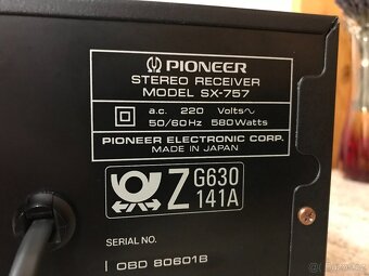 Pioneer SX-757 Top stav. - 12