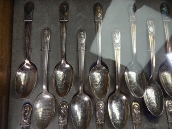 Sada lžic. Vyobrazený Americké prezidenty - 12