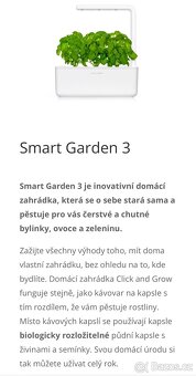 Click and Grow Smart Garden 3 chytrý květináč + 3ks kapslí - 12