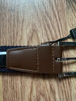 Nový pánský pružný opasek BANDI - modrý se světl. pruhy -S/M - 12