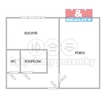 Pronájem bytu 1+kk, 35 m², Jirkov, ul. Bedřicha Pacholíka - 12